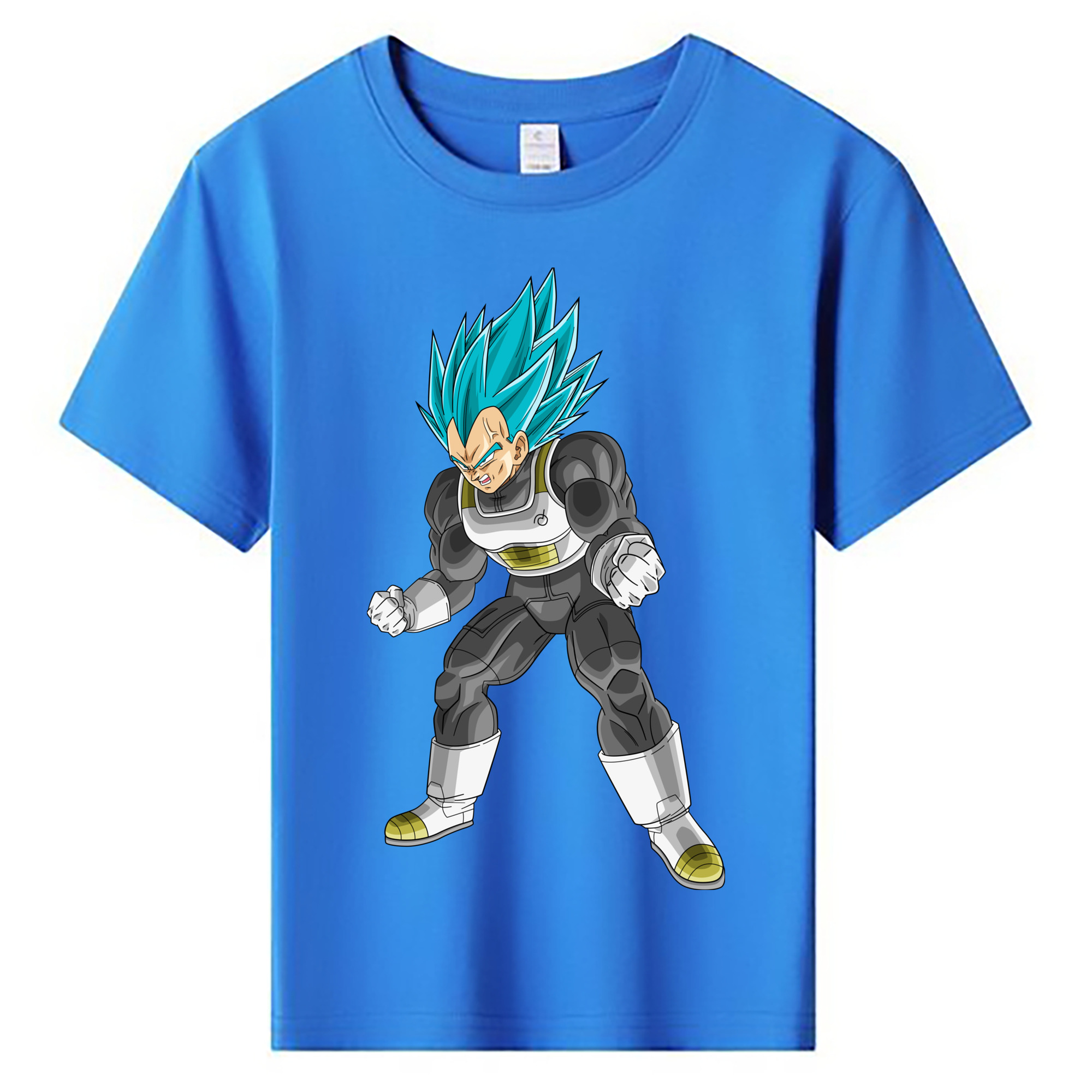（画像用） ドラゴンボール ベジータ四世（Bejīta Yonsei）DRAGON BALL Vegeta IV 綿100％キッズTシャツ（フロントプリント）